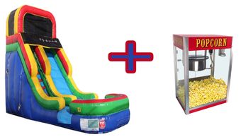 Bouncing For Joy Dry and Fun Party Package 16' Aqua Splash plus any Concession