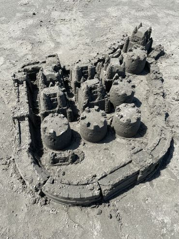 sandcastles at the beach