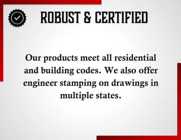 certified and up to code and regulations.