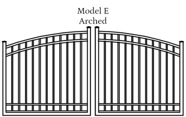 Model E Arched double gate design
