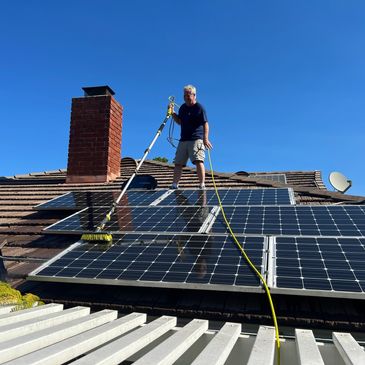 cleaning of solar panels 