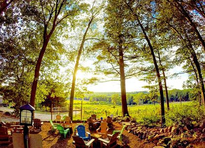 Sipping Wine in the Rendezvous Overlook