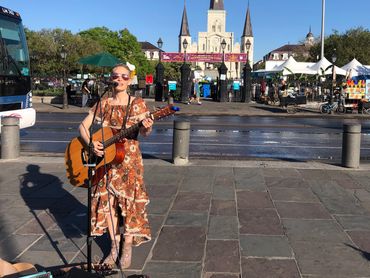 Playing outside on a beautiful day in New Orleans!