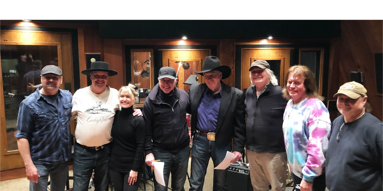 Melinda Hagan with Producer Clark Hagan, Merlin Gene, Eugene Moles, Eddie Bayers, Dan Dugmore, Tim A