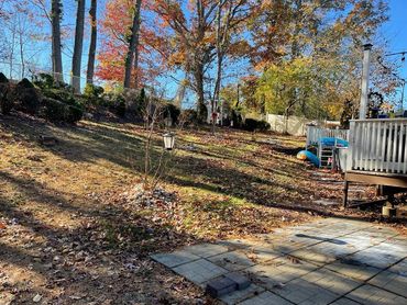 Retaining wall job BEFORE