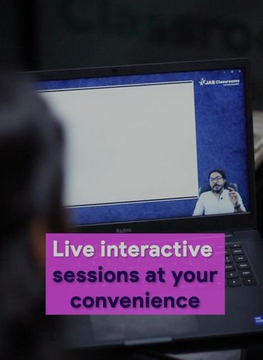 A live online class with interactive sessions on a laptop screen.