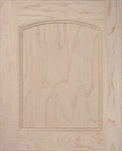 P04 plywood cabinet door, solid wood, MDF panel, Roman Arch top, kitchen door