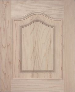 S02 Solid raised panel door, cathedral top, cabinet door, kitchen door.
