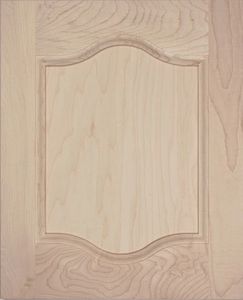 P03 plywood cabinet door, cathedral top and bottom, MDF panel, solid wood, kitchen door
