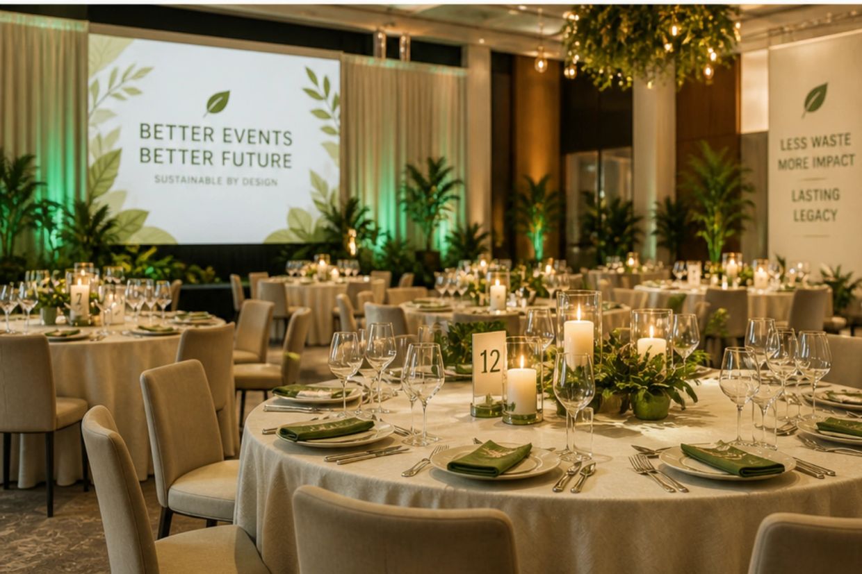 Bespoke sustainable corporate event design and decor layout in Toronto by MB Designs Inc.