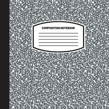 A marble composition book