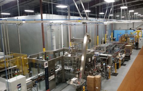 HummKombucha's production floor was made operational by Gaertnerpc, picture of the line