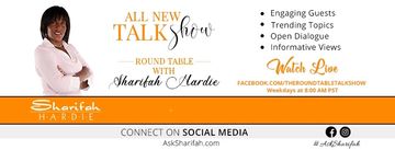 The Round Table Talk Show with Sharifah Hardie” talks with authors and business owners around a virt