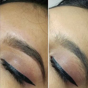 Natural brow design and shaping