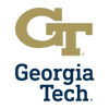 Georgia Tech logo with gold GT and navy text.