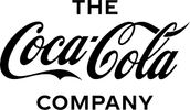 The Coca-Cola Company logo in classic black and white.