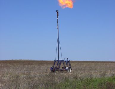 Oilfield Flare Stacks