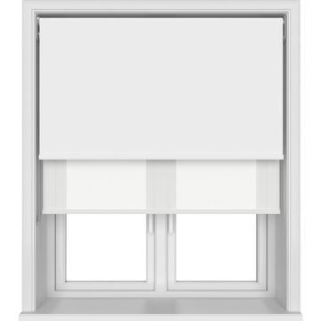 This unique product offers the best of both worlds comprised of 2 roller blinds on the same bracket