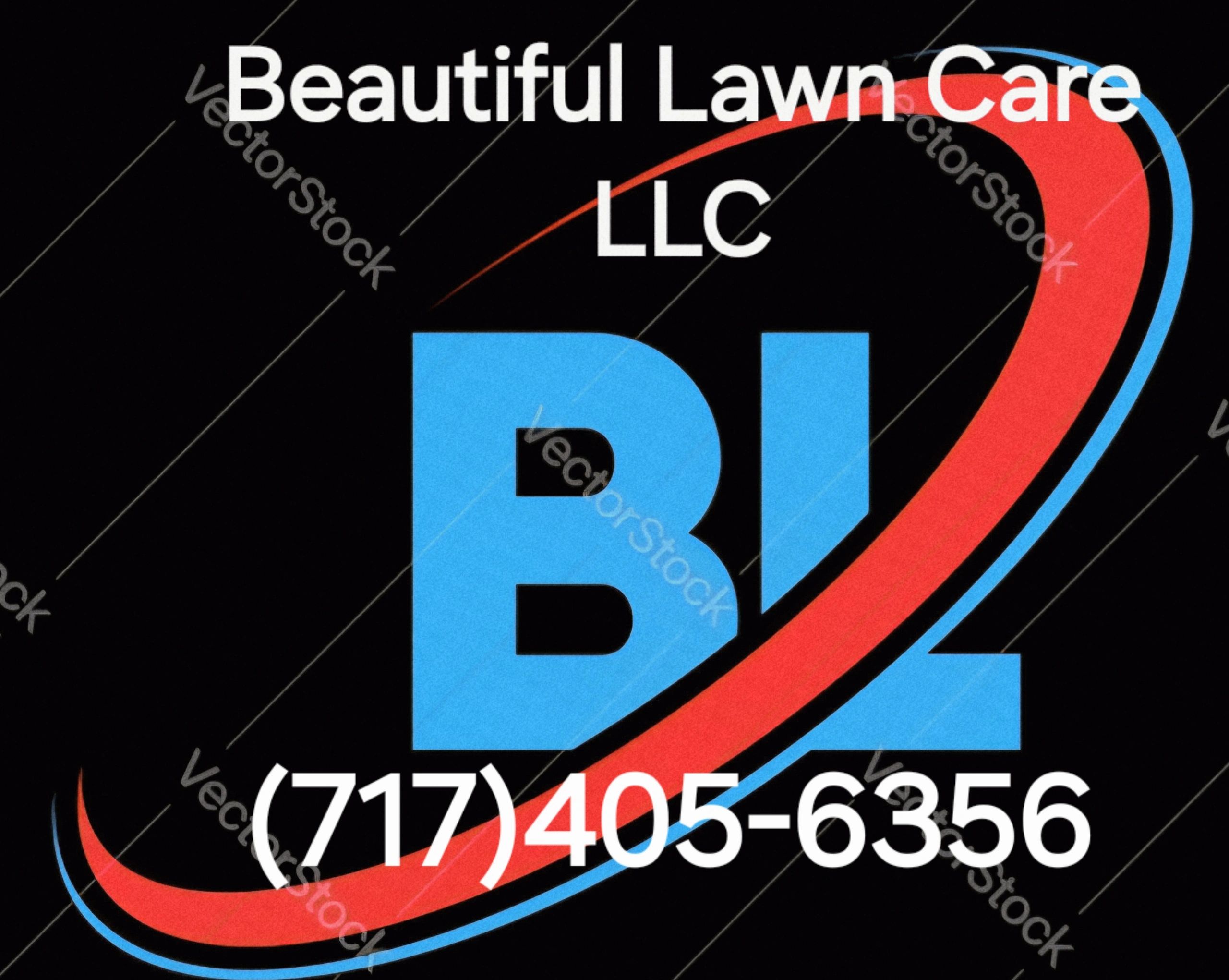 Logo for Beautiful Lawn Care LLC with contact number (717)405-6356.