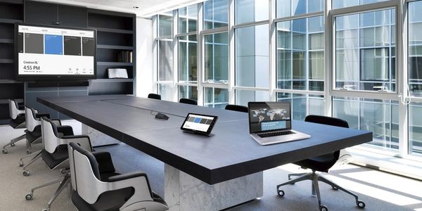 Crestron, boardroom collaboration, audiovisual technology, meeting productivity, integrated systems