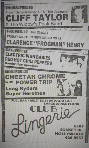 Notice the Red Hot Chilli Peppers?