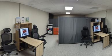 We extend a warm welcome to our inviting office environment.