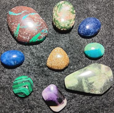 Various gemstone cabs available ♡