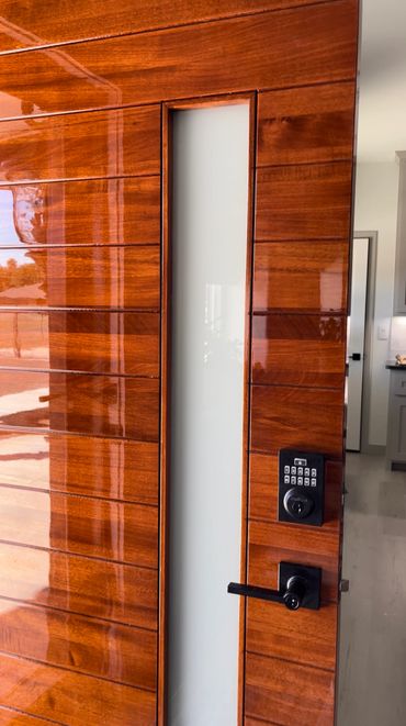 Gloss Mahogany Door