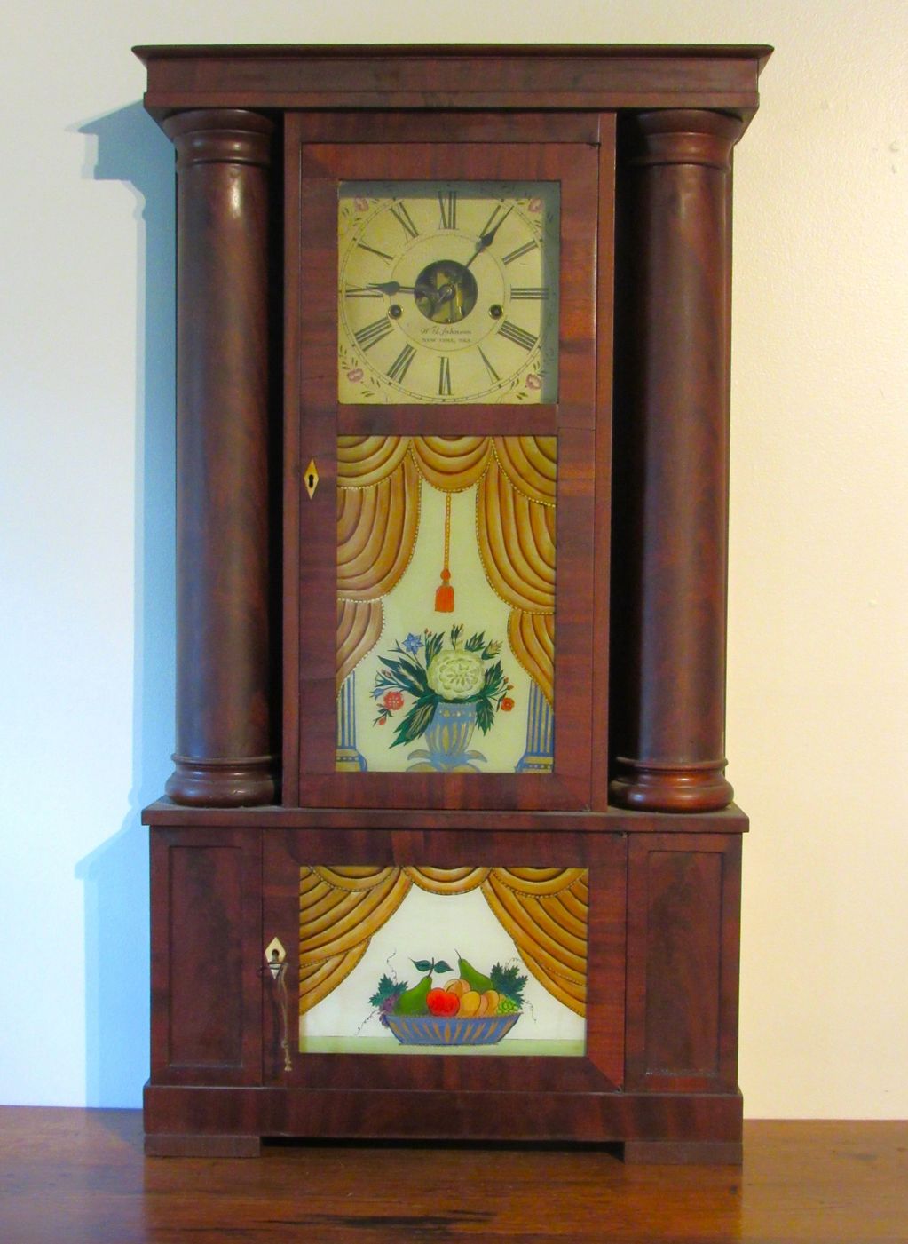 W.S Johnson
Hollow Column Clock
Circa 1840
Pompeo Clocks  Auction