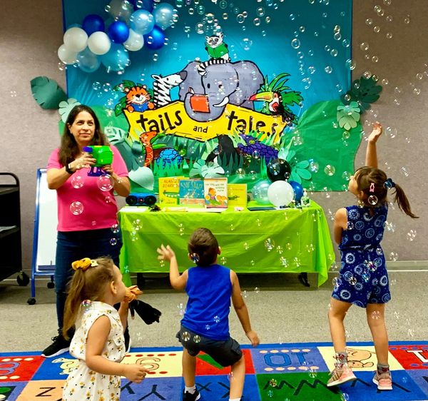 Children enjoying story time.