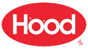 Hood red and white logo large size