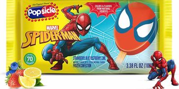 Popsicle Marvel SpiderMan packet