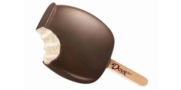 Dove ice cream bar on display