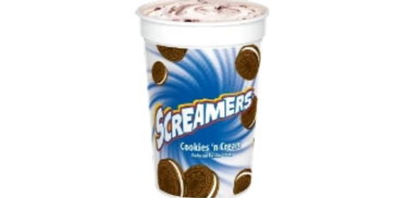 Screamers ice cream mug on display