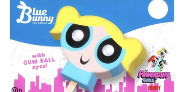 Blue Bunny with Gum Ball Eyes ice cream