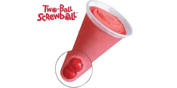 Two Ball Screwball cone strawberry flavor