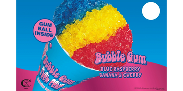 Bubble Gum Blue Raspberry cone