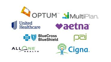 Insurance company logos that we accept