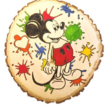 The iconic Mouse- This piece radiates joyful nostalgia with a splash of modern edge.