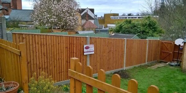 Another close boarded fencing style carefully installed by our operators