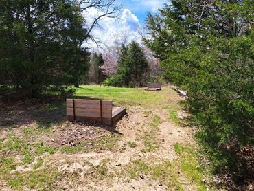 Horseshoe pits at at Little Creek Opry House