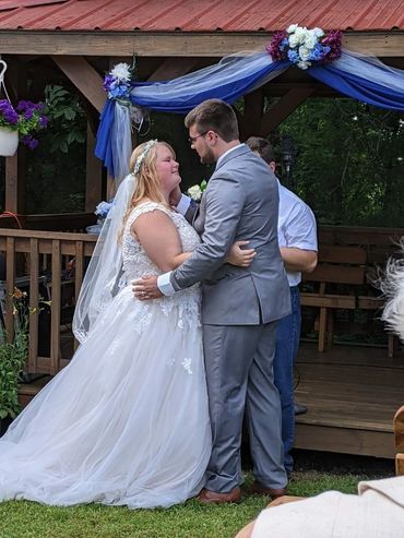 A couple at the altar