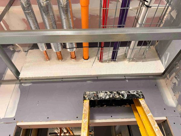 IGNIS, Firestopping System, batt, mastic, Graphite wraps, pipe collars, putty pads, trunking pillow