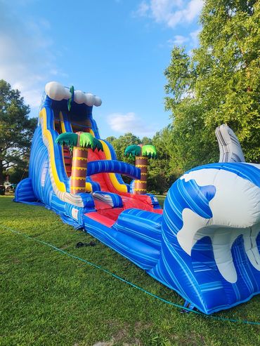 23ft Shark Attack Tropical waterslide