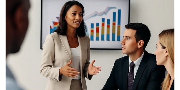 Incite Team Business Partners team meeting with clients.