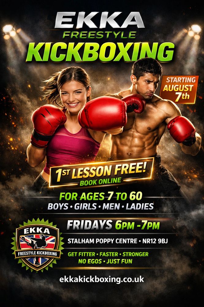 EKKA Freestyle Kickboxing starts August 7th with a free first lesson.