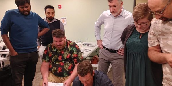 David LeBlanc, principal of LeBlanc Leadership Group, leading an experiential workshop.