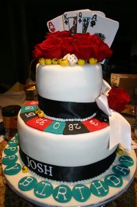 two-layer birthday cake