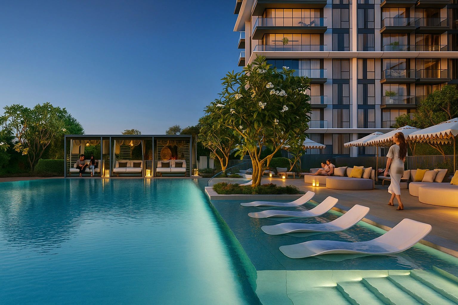 Palace Residences Hillside pool Dubai Hills Estate off plan property by Emaar