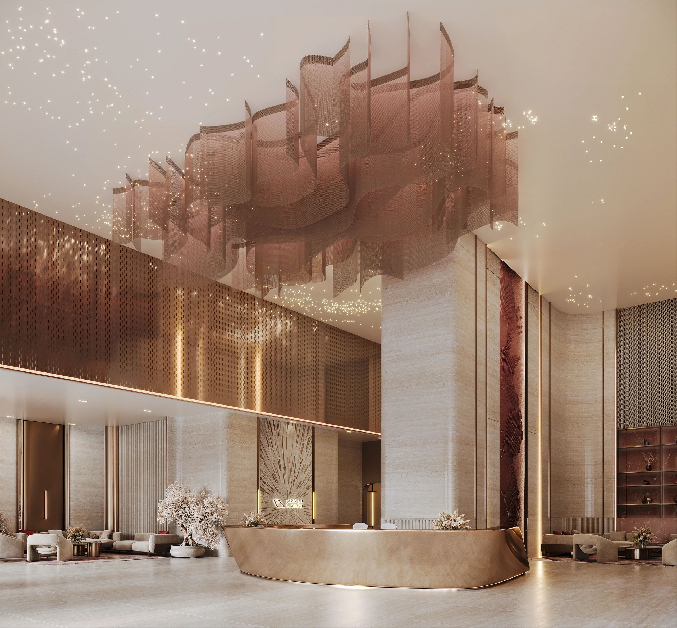 buy iff-plan property Dubai Skyblade luxury lobby